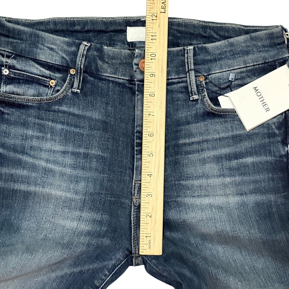 Mother Jeans Womens 29 Blue High Waisted Looker Crop Bake Sale Brawl Denim NWT - Picture 10 of 11